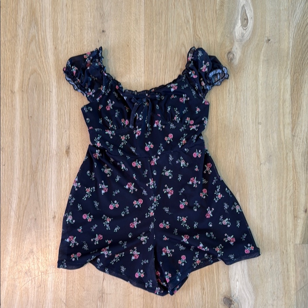 Floral Off-Shoulder Romper